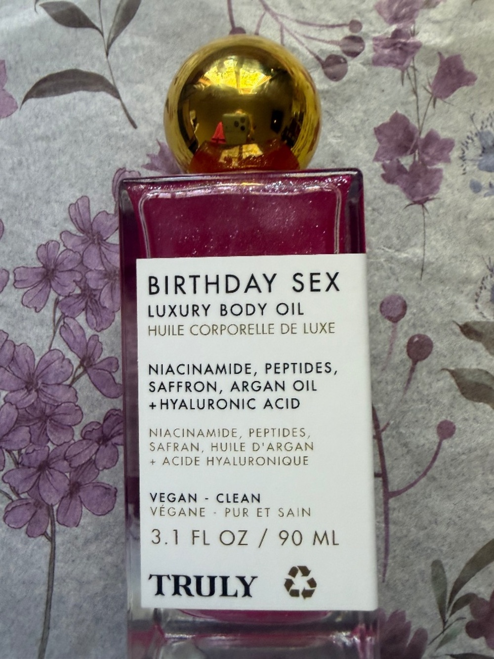 Truly Birthday Sex Body Oil ships out in 24 business hours